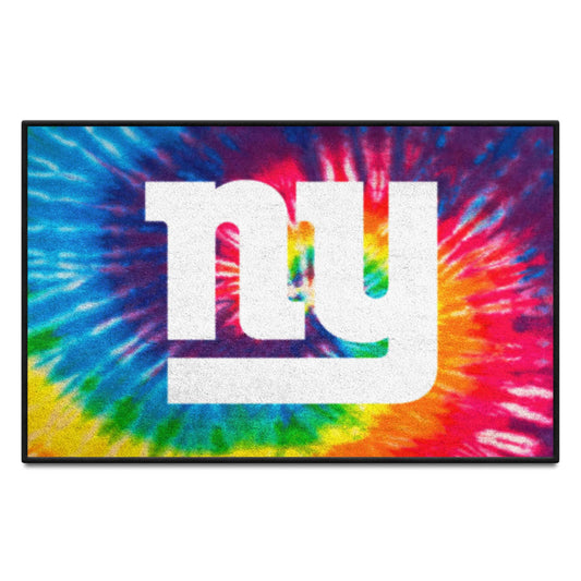 New York Giants Tie Dye Starter Mat Accent Rug - 19in. x 30in. - New York Giants