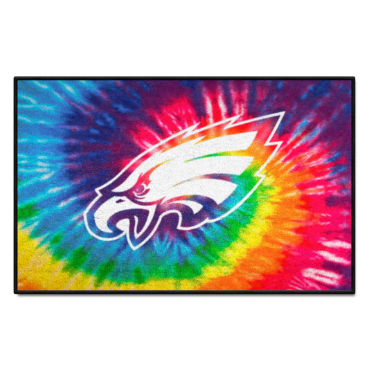 Philadelphia Eagles Tie Dye Starter Mat Accent Rug - 19in. x 30in. - Philadelphia Eagles