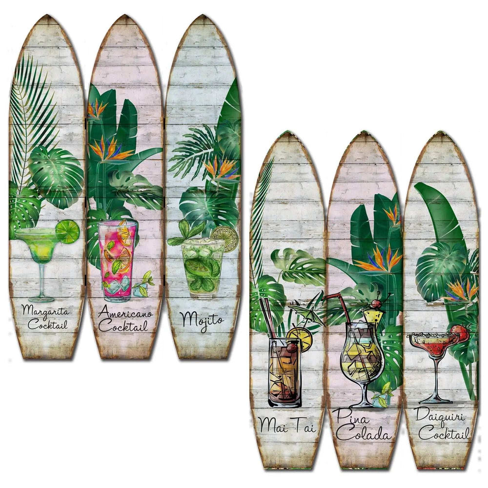 47 X 1 X 71 Multicolor Wood Surfboard Screen - Homeroots - Flyclothing LLC
