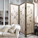 60 X 1 X 63 Brown Fabric And Wood 3 Panel Screen - Homeroots - Flyclothing LLC