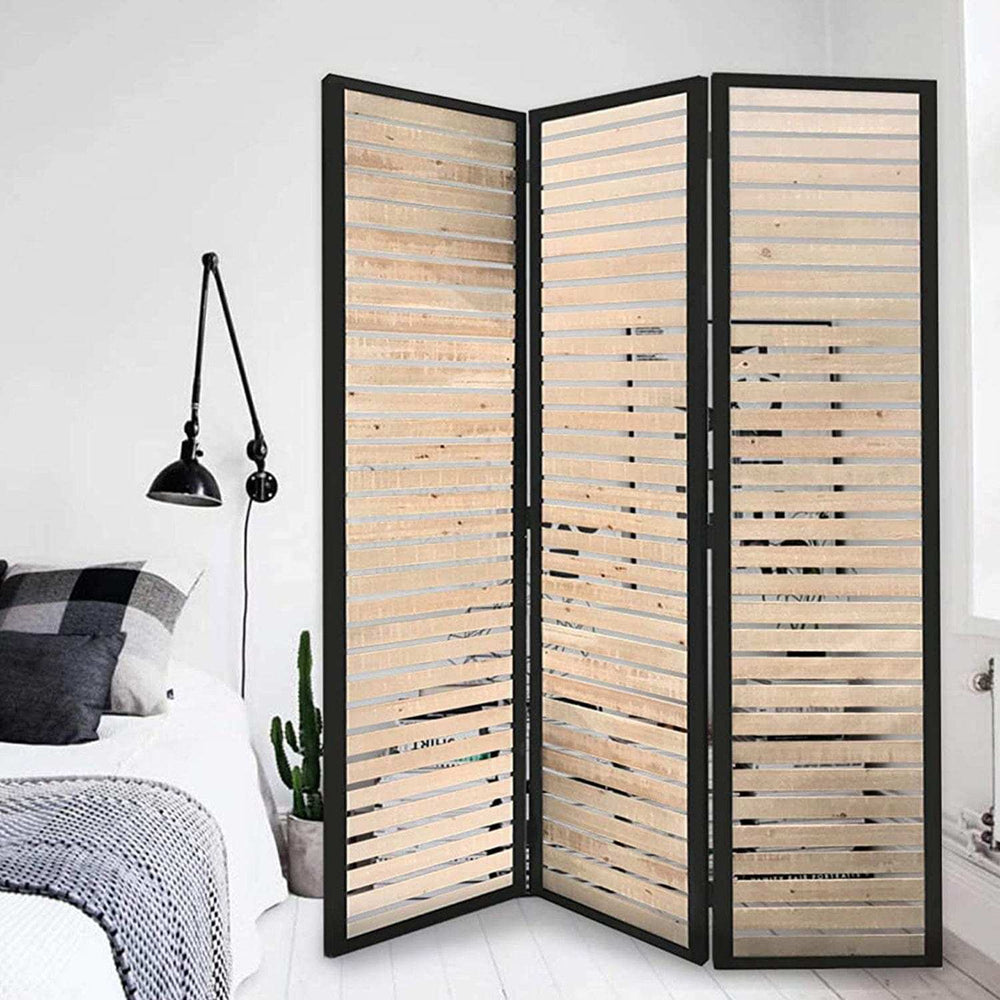 41 X 1.5 X 67 Natural Brown Wood And Metal Screen - Homeroots - Flyclothing LLC