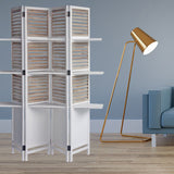 63 X 10 X 71 Traditional White Wood Shutter  Screen - Homeroots