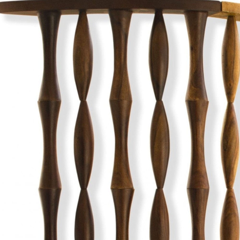 74" Natural Solid Wood Three Panel Screen Room Divider - Homeroots - Flyclothing LLC