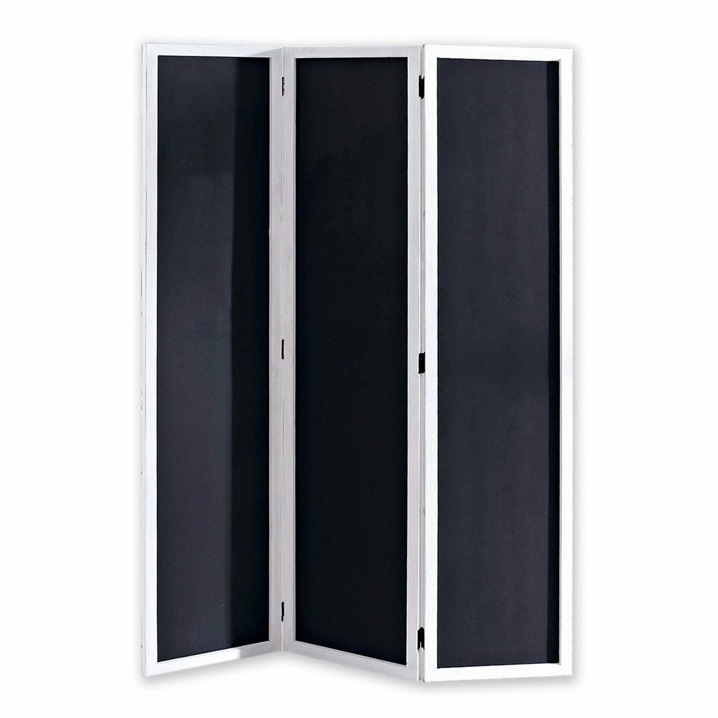 47 X 1.5 X 67 Black And White Wood Chalkboard - Screen - Homeroots - Flyclothing LLC