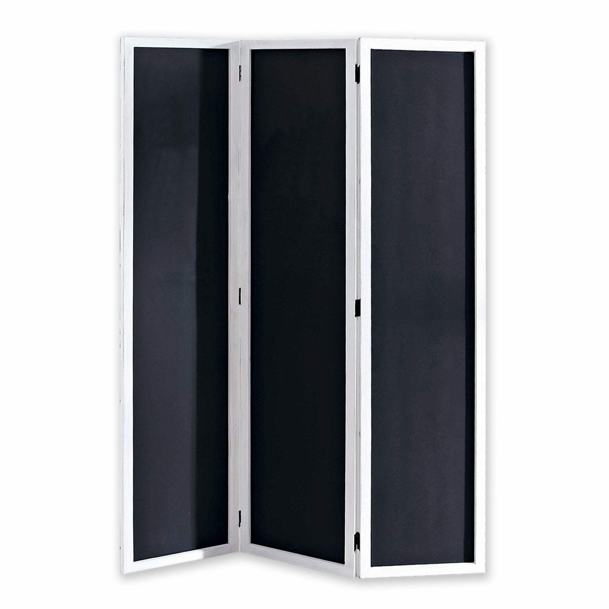 47 X 1.5 X 67 Black And White Wood Chalkboard - Screen - Homeroots - Flyclothing LLC