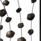 48 X 1 X 71 Gray And Bronze Metal Falling Blooms Screen - Homeroots - Flyclothing LLC