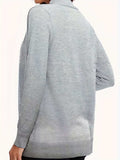 Open Front Long Sleeve Sweater Cardigan - Trendsi - Flyclothing LLC