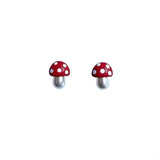 Mushroom Stud Earrings - Trendsi - Flyclothing LLC
