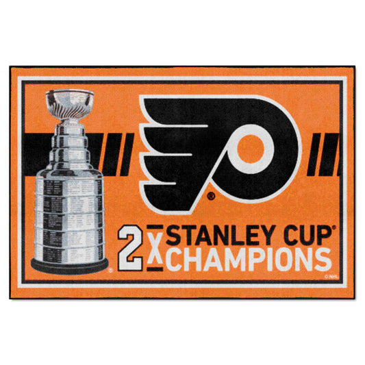 Philadelphia Flyers Dynasty 5ft. x 8ft. Plush Area Rug - Philadelphia Flyers