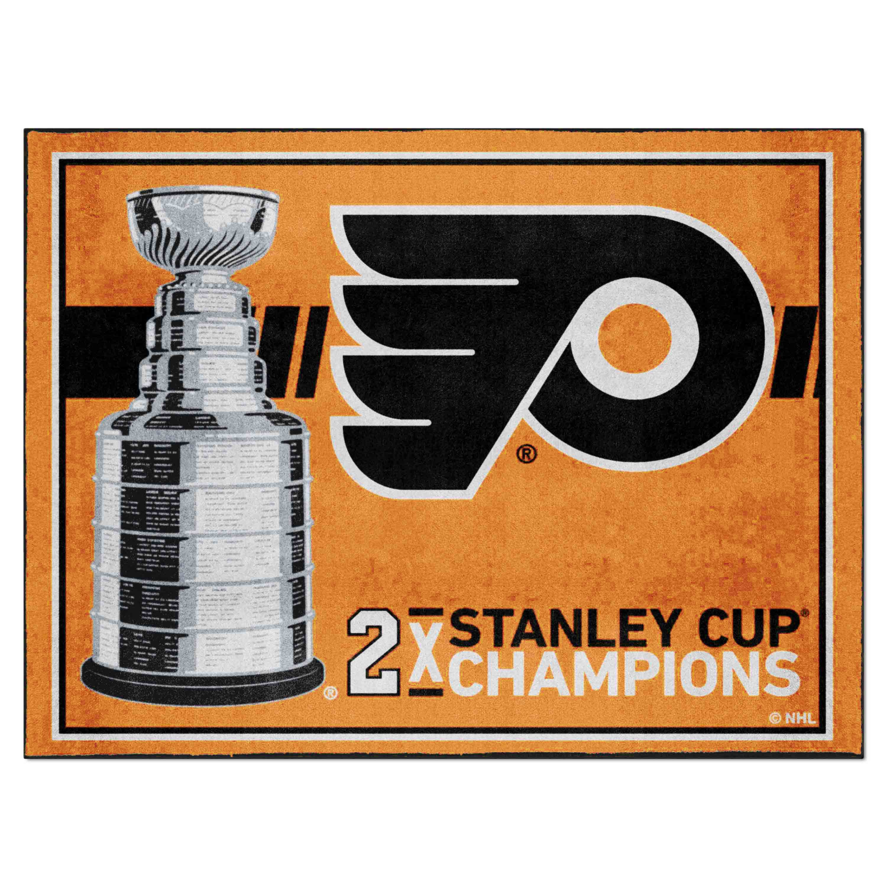 Philadelphia Flyers Dynasty 8ft. x 10ft. Plush Area Rug - Philadelphia Flyers