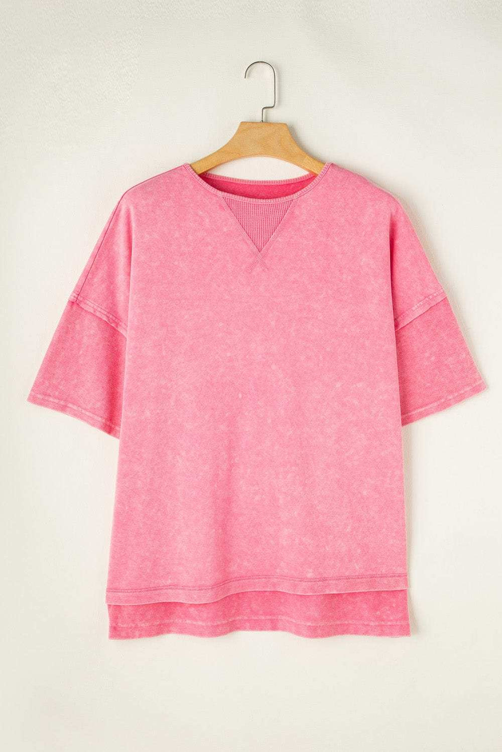 Plus Size Round Neck Half Sleeve T-Shirt - Trendsi - Flyclothing LLC