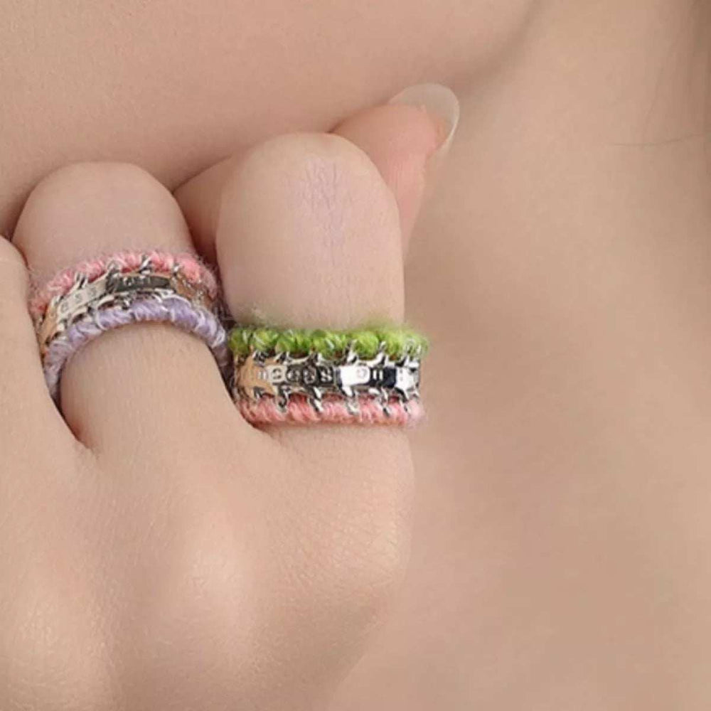 Brass Yarn-Wrapped Open Ring - Trendsi - Flyclothing LLC