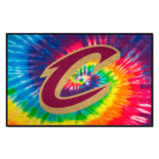 Cleveland Cavaliers Tie Dye Starter Mat Accent Rug - 19in. x 30in. - Cleveland Cavaliers