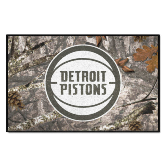 Detroit Pistons Camo Starter Mat Accent Rug - 19in. x 30in. - Detroit Pistons