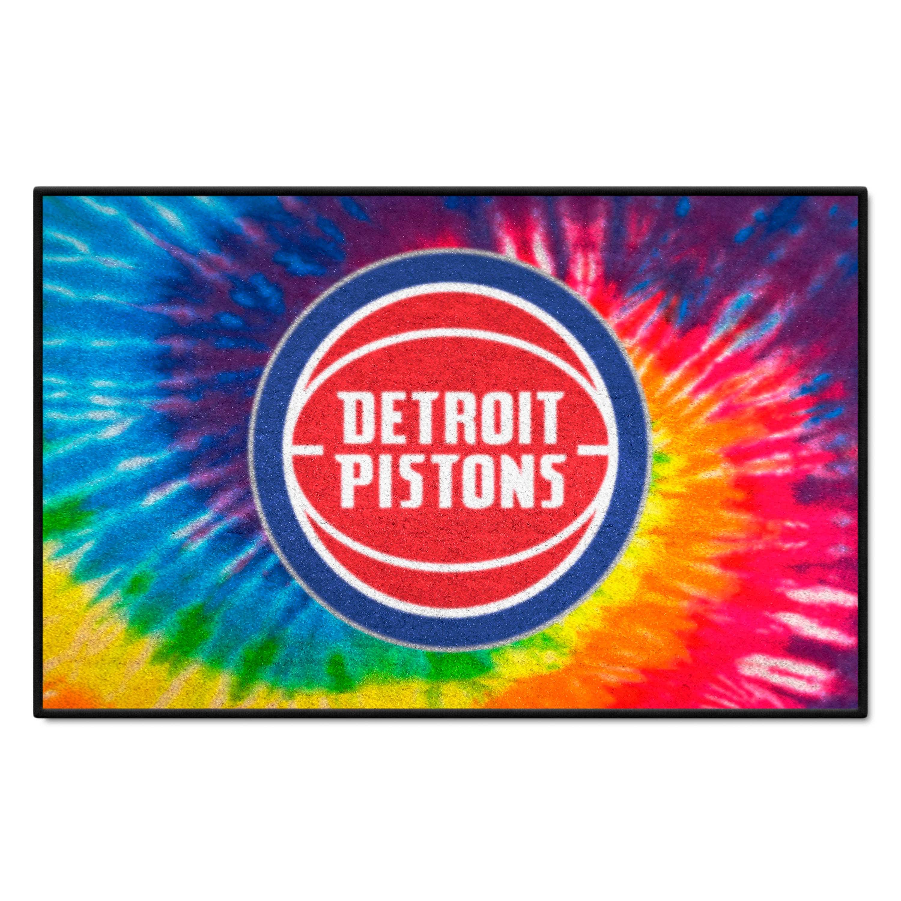 Detroit Pistons Tie Dye Starter Mat Accent Rug - 19in. x 30in. - Detroit Pistons