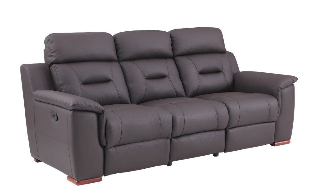 90" Brown Faux Leather Sofa - Homeroots - Flyclothing LLC