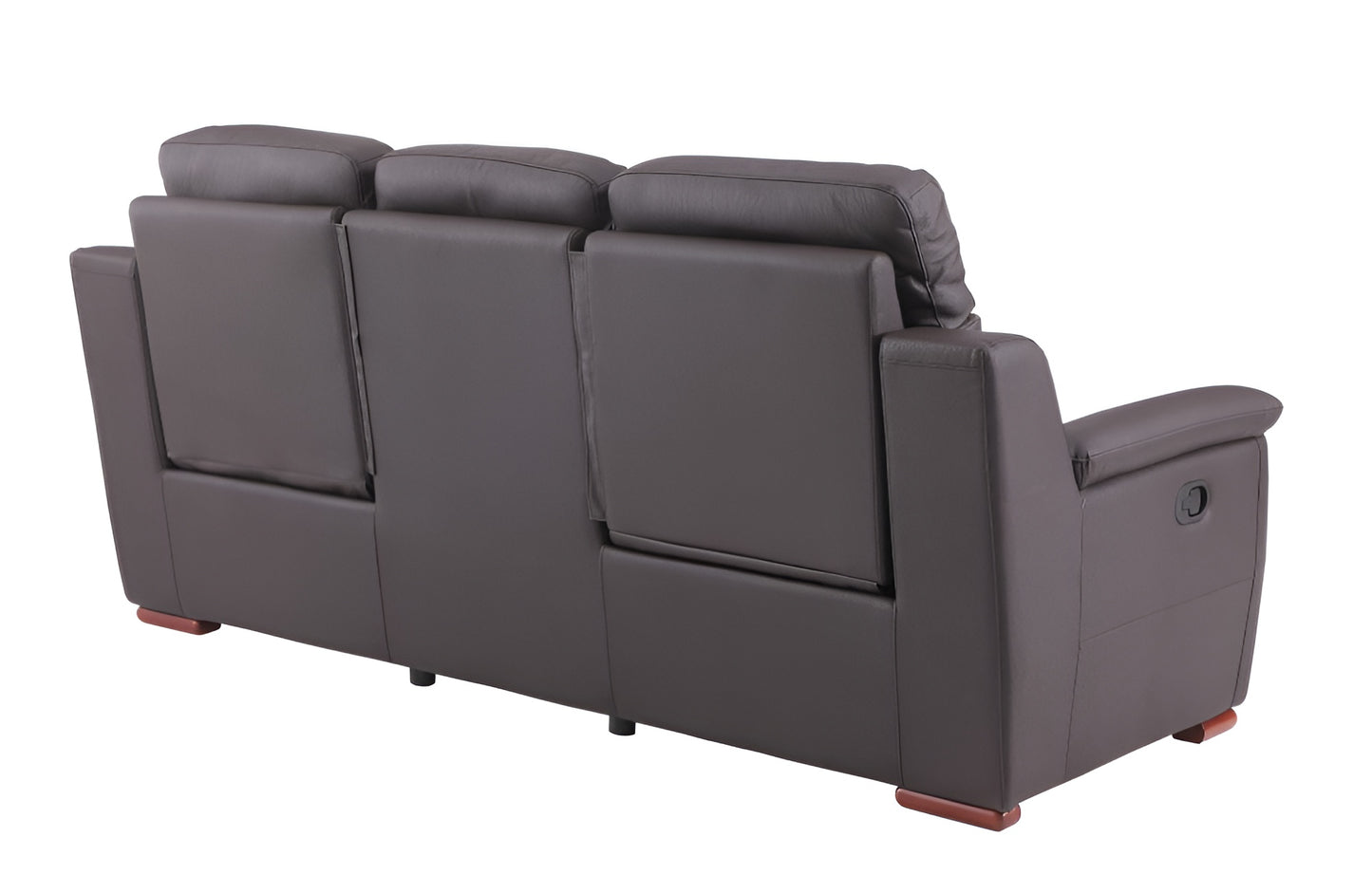 90" Brown Faux Leather Sofa - Homeroots - Flyclothing LLC
