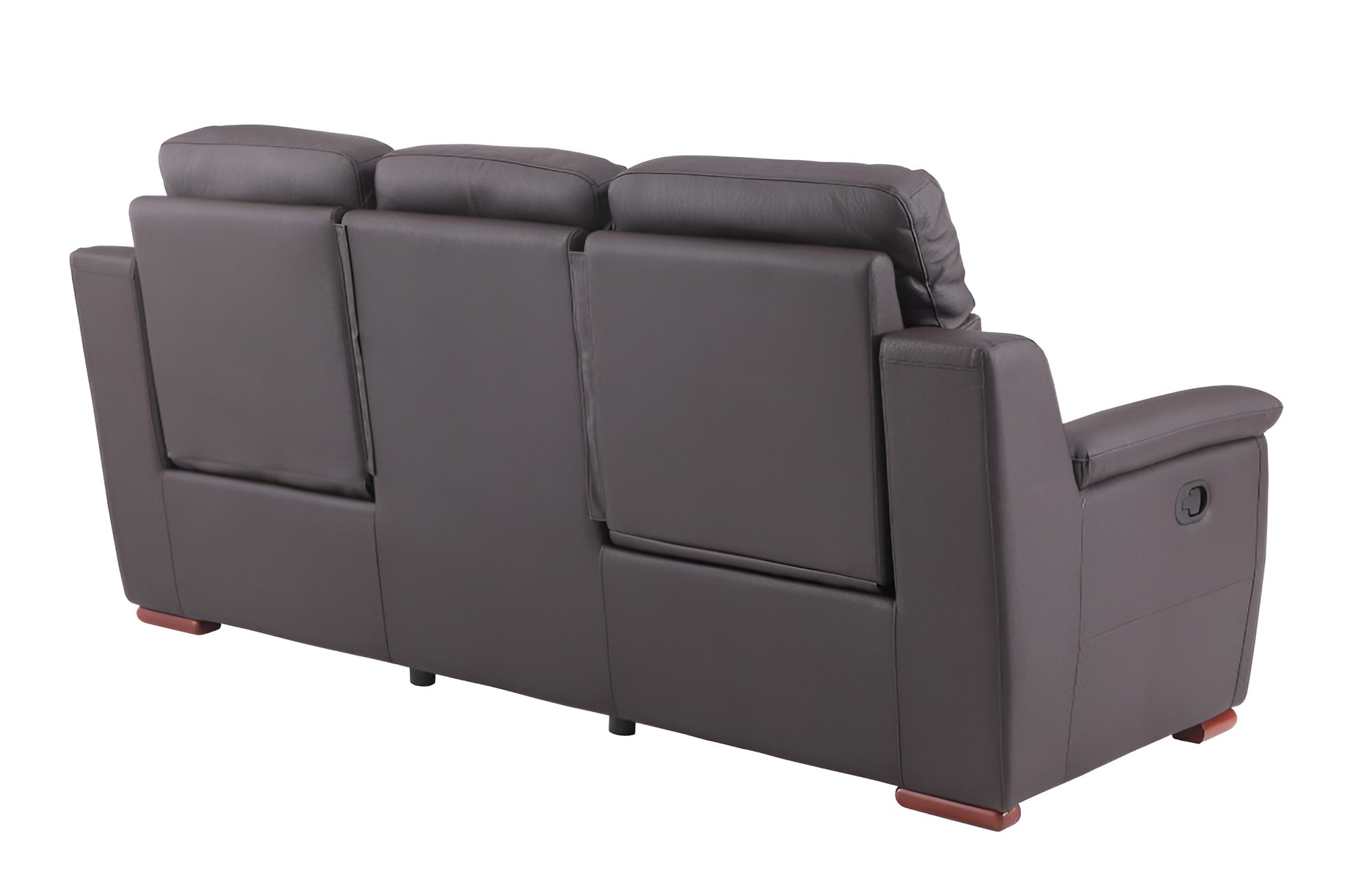90" Brown Faux Leather Sofa - Homeroots - Flyclothing LLC