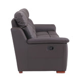 90" Brown Faux Leather Sofa - Homeroots - Flyclothing LLC