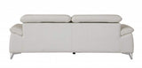 Two Piece Indoor White Italian Leather Five Person Seating Set - Homeroots - Flyclothing LLC