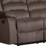 Two Piece Indoor Brown Microsuede Five Person Seating Set - Homeroots - Flyclothing LLC