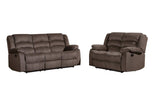 Two Piece Indoor Brown Microsuede Five Person Seating Set - Homeroots - Flyclothing LLC