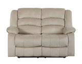 Two Piece Indoor Beige Microsuede Five Person Seating Set - Homeroots