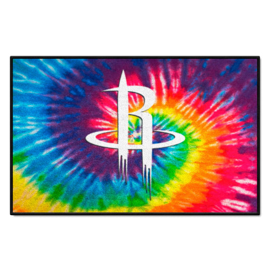Houston Rockets Tie Dye Starter Mat Accent Rug - 19in. x 30in. - Houston Rockets