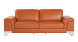Two Piece Indoor Camel Italian Leather Five Person Seating Set - Homeroots - Flyclothing LLC