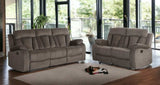 Two Piece Indoor Brown Microsuede Five Person Seating Set - Homeroots