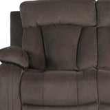 Two Piece Indoor Brown Microsuede Five Person Seating Set - Homeroots - Flyclothing LLC