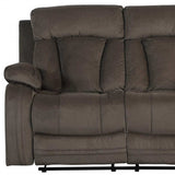 Two Piece Indoor Brown Microsuede Five Person Seating Set - Homeroots - Flyclothing LLC