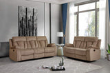 Two Piece Indoor Beige Microsuede Five Person Seating Set - Homeroots - Flyclothing LLC