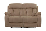 Two Piece Indoor Beige Microsuede Five Person Seating Set - Homeroots