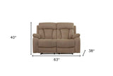 Two Piece Indoor Beige Microsuede Five Person Seating Set - Homeroots - Flyclothing LLC