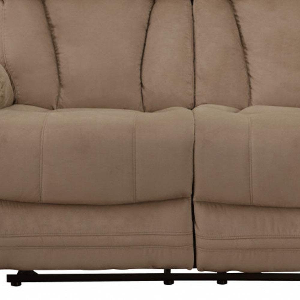 Two Piece Indoor Beige Microsuede Five Person Seating Set - Homeroots - Flyclothing LLC