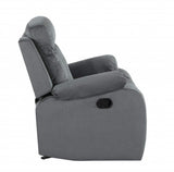 Two Piece Indoor Gray Microsuede Five Person Seating Set - Homeroots - Flyclothing LLC
