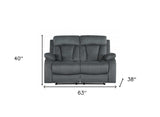 Two Piece Indoor Gray Microsuede Five Person Seating Set - Homeroots - Flyclothing LLC