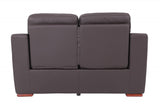 67" Brown Faux Leather Manual Reclining Loveseat - Homeroots - Flyclothing LLC