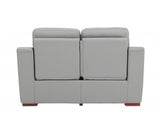 67" Gray And Brown Faux Leather Manual Reclining Loveseat - Homeroots - Flyclothing LLC