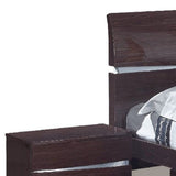 Solid Wood King Wood Brown Bed - Homeroots