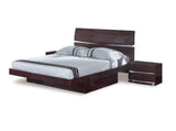 Solid Wood King Wood Brown Bed - Homeroots