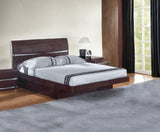 Solid Wood King Wood Brown Bed - Homeroots