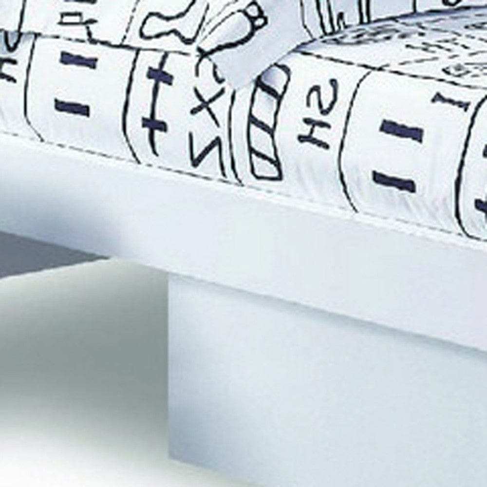 White Solid Wood King Bed Frame - Homeroots - Flyclothing LLC