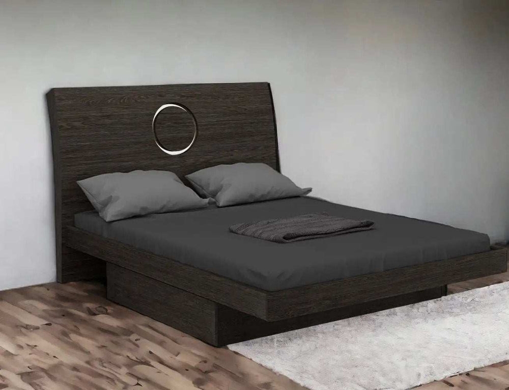 Gray King Bed Frame - Homeroots - Flyclothing LLC