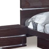 Solid Wood King Wood Brown Bed - Homeroots