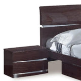 Solid Wood King Wood Brown Bed - Homeroots