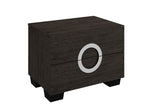 Four Piece Gray Solid Wood Bedroom Set With Mirror - Homeroots
