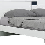 Solid Wood Queen White Bed - Homeroots