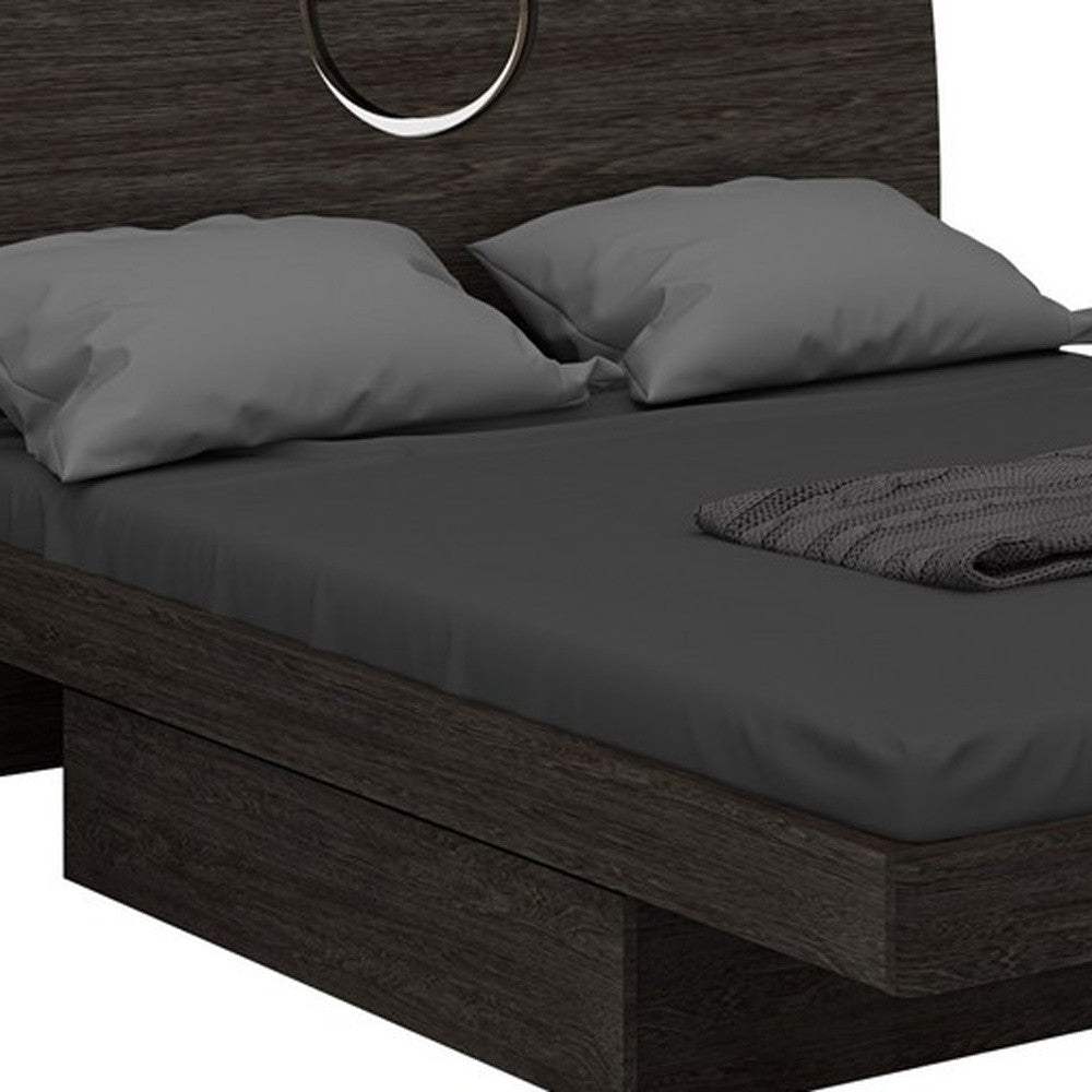Queen Gray Bed - Homeroots - Flyclothing LLC
